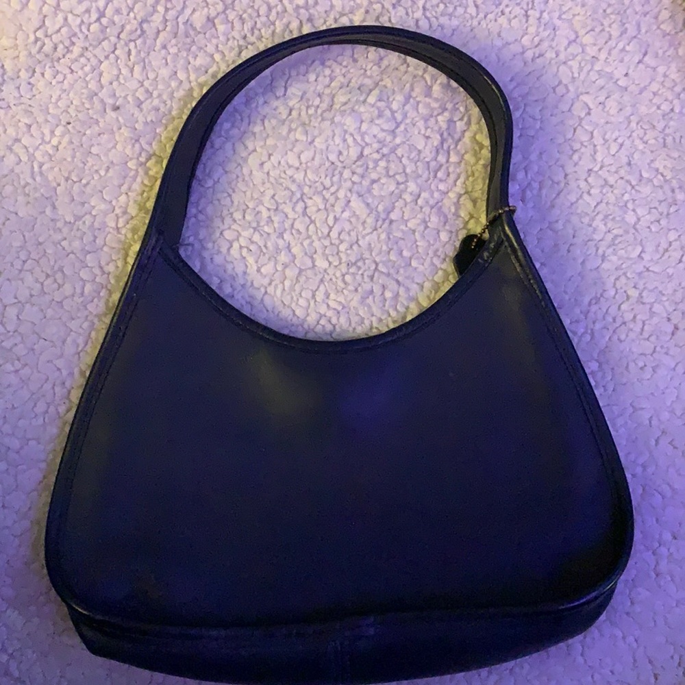 Vintage Coach navy blue hobo mini ergo handbag